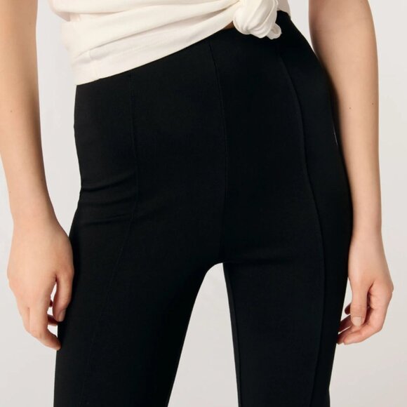 Maje black split hem trousers size 40 - Picture 6 of 10